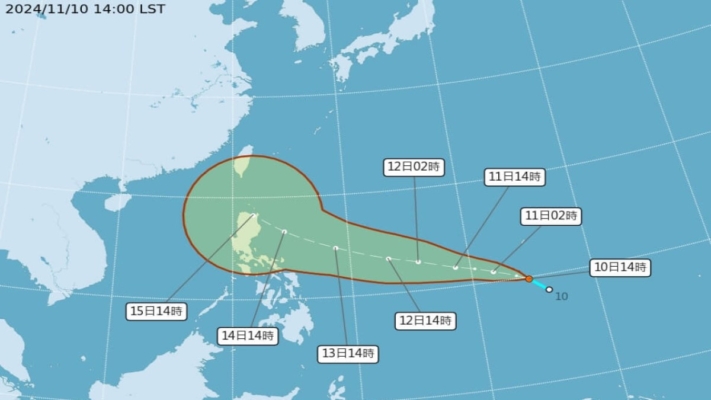 台风天兔最快今晚生成 史上首次11月4台并存