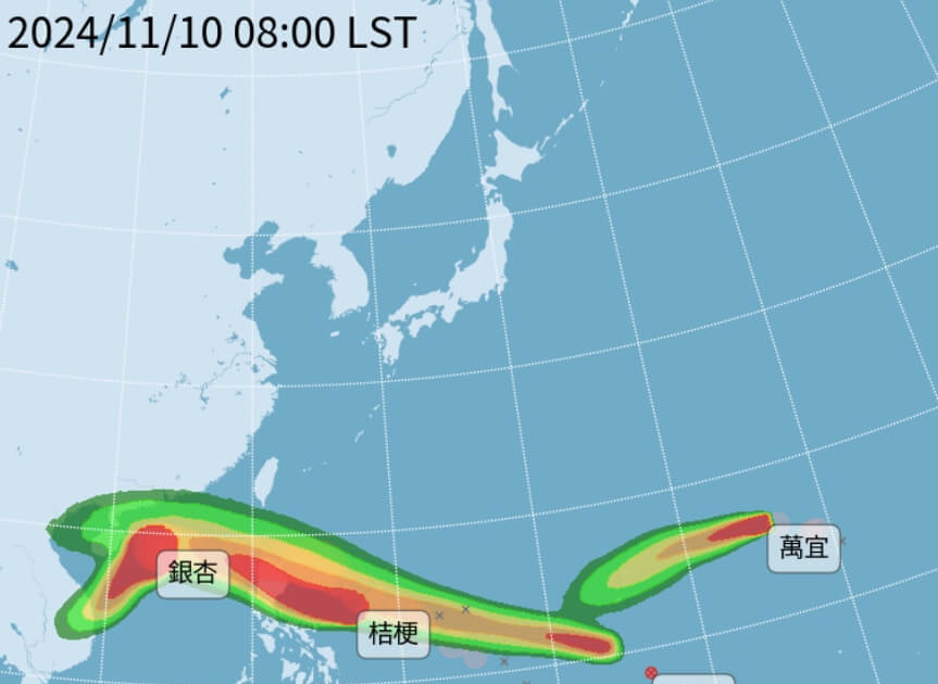 台风天兔最快今晚生成 11月史上首次4台并存