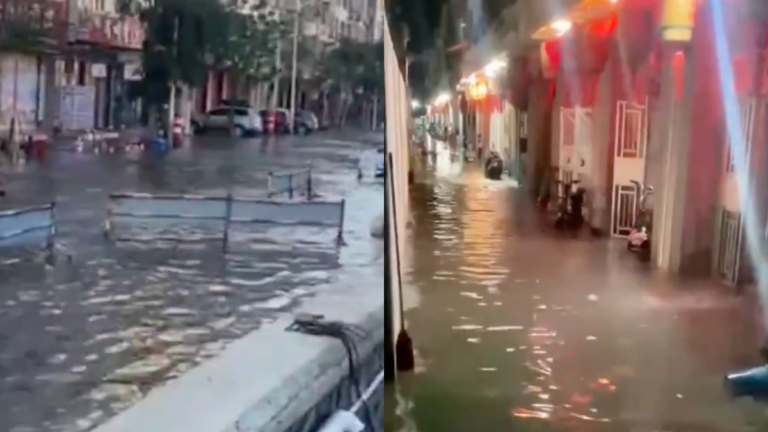 超級月亮現身後 中國多地出現海水倒灌異象（視頻）