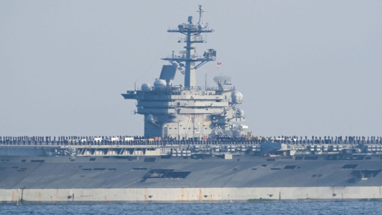 美軍航艦喬治華盛頓號抵日 二度駐防橫須賀基地