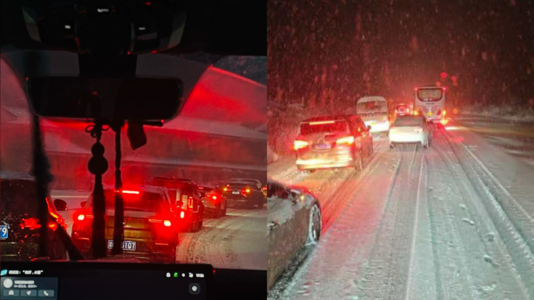 九寨溝下雪堵路 逾千遊客滯留 又冷又餓（視頻）