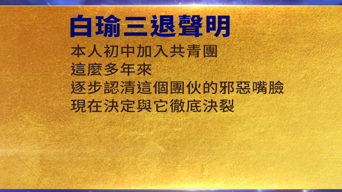 【禁闻】11月28日三退声明精选