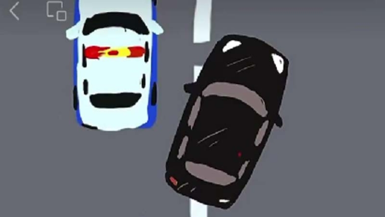 北京交警創收 警車堵路逼後車跨實線變道（視頻）