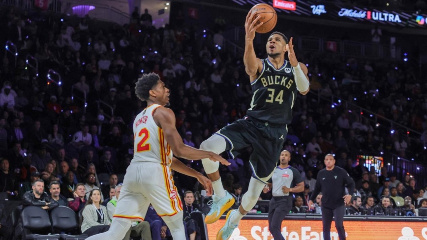 NBA杯半决赛：雄鹿击败老鹰 雷霆淘汰火箭