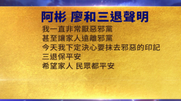 【禁闻】12月17日三退声明精选