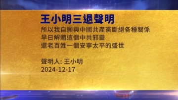 【禁聞】12月18日三退聲明精選