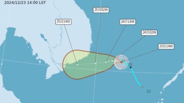 今年都快過完了！颱風「帕布」生成 朝中南半島接近