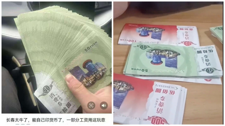 吉林一公司用消費券發工資 網友：私自印鈔？(視頻)