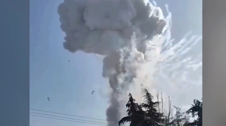 【短訊】山西建材公司發生爆炸 蘑菇雲直衝半空