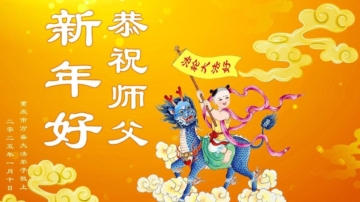 重庆法轮功学员恭祝李洪志大师新年好(25条)