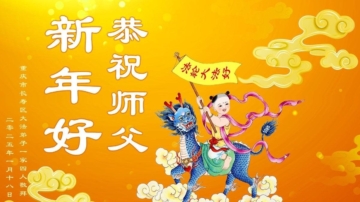 重庆法轮功学员恭祝李洪志大师新年好(19条)