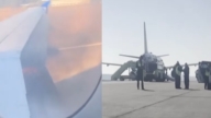 發動機噴火焰 美聯航班急停跑道 逾百乘客疏散
