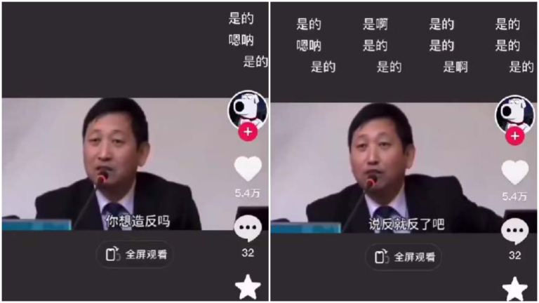 抖音影片問「你想造反嗎」 滿屏回覆「是的」（視頻）