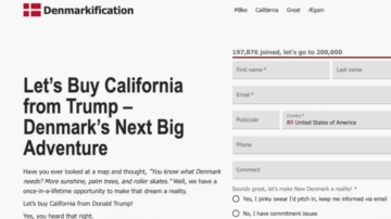 丹麦组织计划“买下加州” 请愿连署近20万人