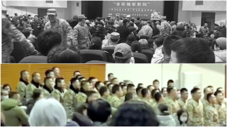 公開造假？中共軍隊組團看《哪吒2》助推票房（視頻）