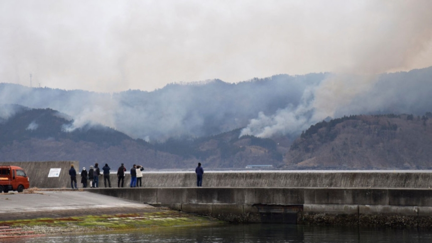 日本岩手山林火灾延烧一周 大船渡9%土地成灰烬