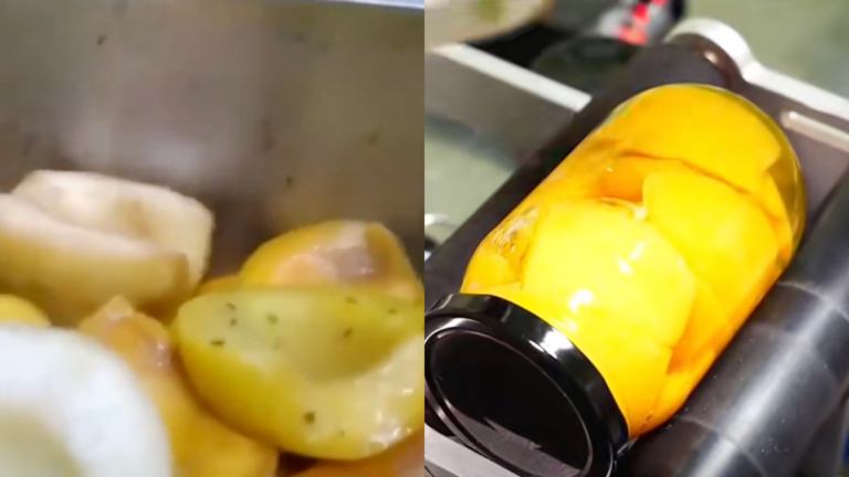 中國黃桃罐頭爬滿黑蟲 負責人：補充蛋白質（視頻）