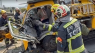 台中砂石車撞台電工程車 1人噴飛慘死3傷送醫