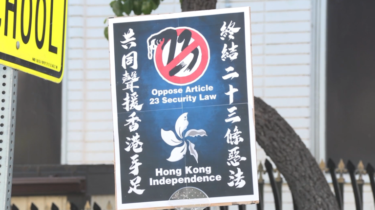 香港23條惡法實施周年 洛城民眾聲援香港手足