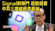【快訊】Signal群聊門 啟動調查 中共三度威脅李嘉誠