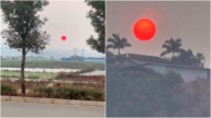 雲南天空現血紅太陽 目擊者：第一次見（視頻）