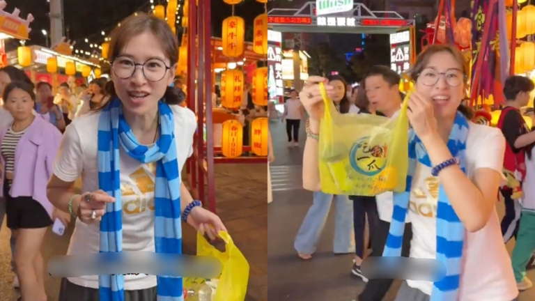 香港女星擔憂被裁員 改行擺攤賣雞爪（視頻）