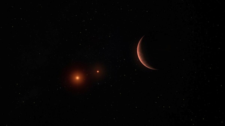 行星以垂直軌道繞行罕見雙星 讓科學家吃驚