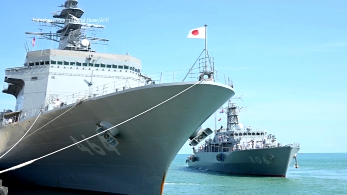 【禁闻】中共白忙？日舰停泊柬埔寨海军基地