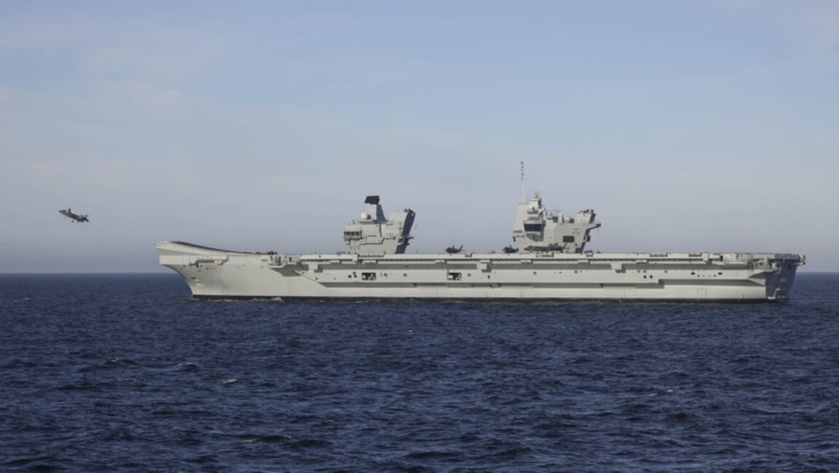 英國航艦打擊群領軍 啟程前進印太促安全穩定