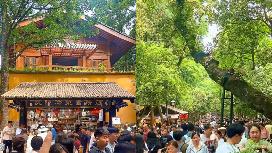 灵隐寺8.5平小卖部 年租金260万 引发热议（视频）