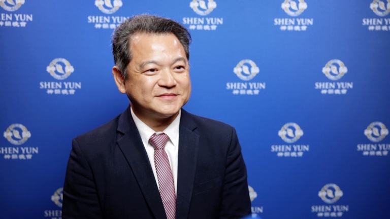 駐洛經文處處長觀神韻 痛心中共迫害信仰自由