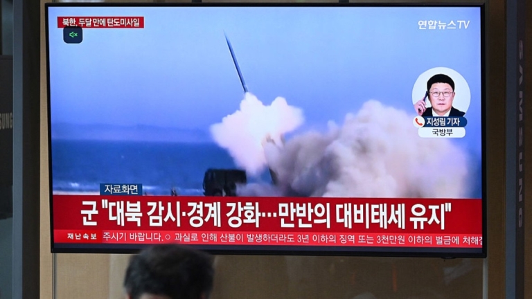 朝鮮朝日本海方向 發射彈道飛彈