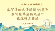 瀋陽法輪功學員慶祝世界法輪大法日(18條)