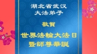 湖北法輪功學員慶祝世界法輪大法日(18條)