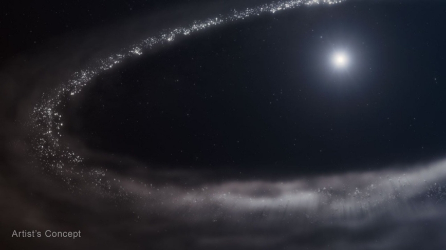 天文学家首次证实恒星周围存在结晶状水冰