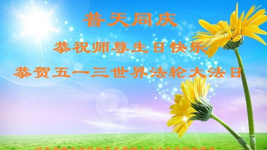 河北法轮功学员庆祝世界法轮大法日(22条)