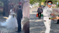 朱时茂出席汪小菲婚礼 被认出后快速逃离