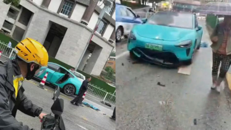 小米SU7再出車禍 逆行撞人 傳有人傷亡