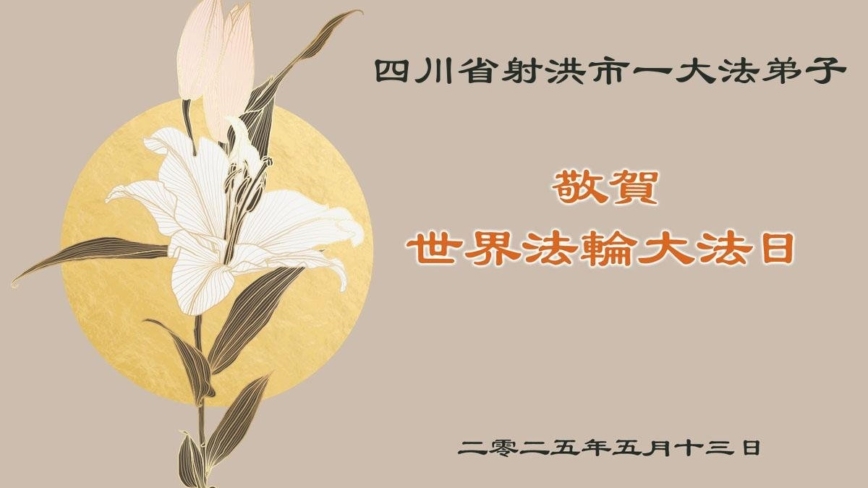 四川法轮功学员庆祝世界法轮大法日(20条)