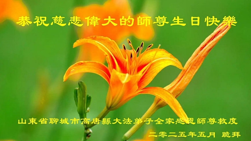 山东法轮功学员庆祝世界法轮大法日(24条)
