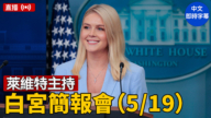 【直播】萊維特主持白宮簡報會（5/19）