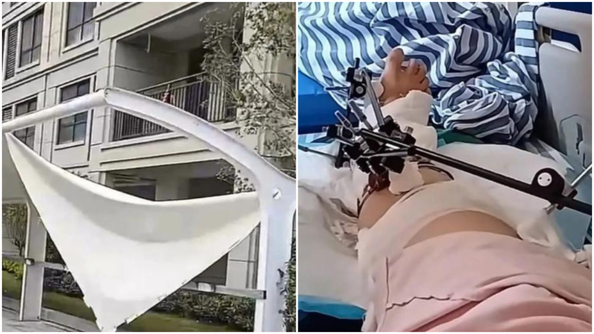 江西女12楼坠落奇迹生还 大喊：我还没死快打120