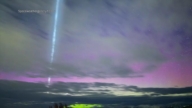 美多地夜空驚現白光 疑中共火箭高空排放燃料