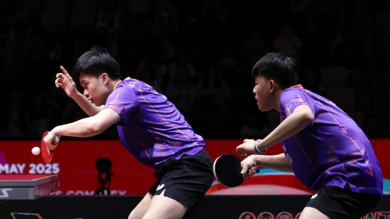 遭日本組合逆轉 林昀儒高承睿桌球世錦賽男雙奪銀