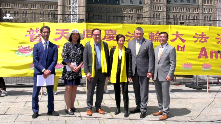 加國首都慶法輪功洪傳33年 議員親臨祝賀