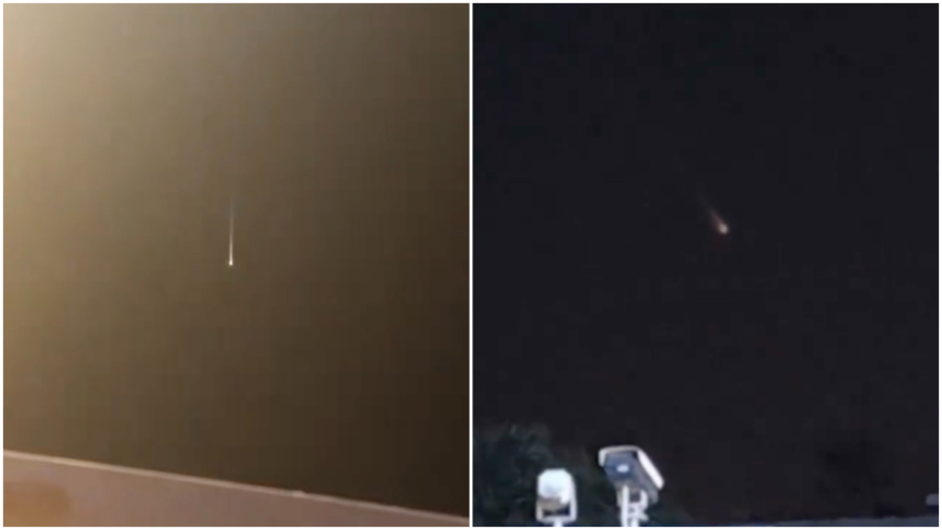 安徽多地天空现不明飞行物 闪闪发光 引猜测（视频）