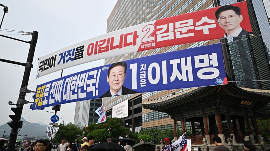 韩国大选倒计时 各候选人以首尔作最后冲刺