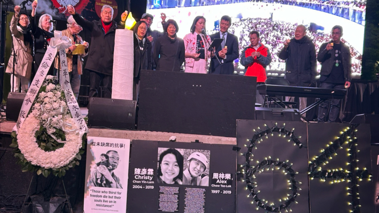 加拿大多倫多「六四」燭光集會 傳承民主精神