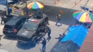 飞车追捕毒贩 墨特警情急跨境危地马拉 演变三方交火