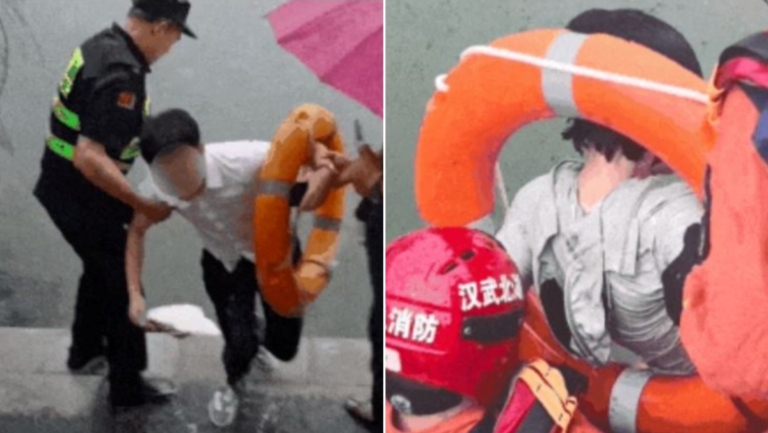 網約車墜湖 乘客急喊要面試 司機高舉手機忙撤單
